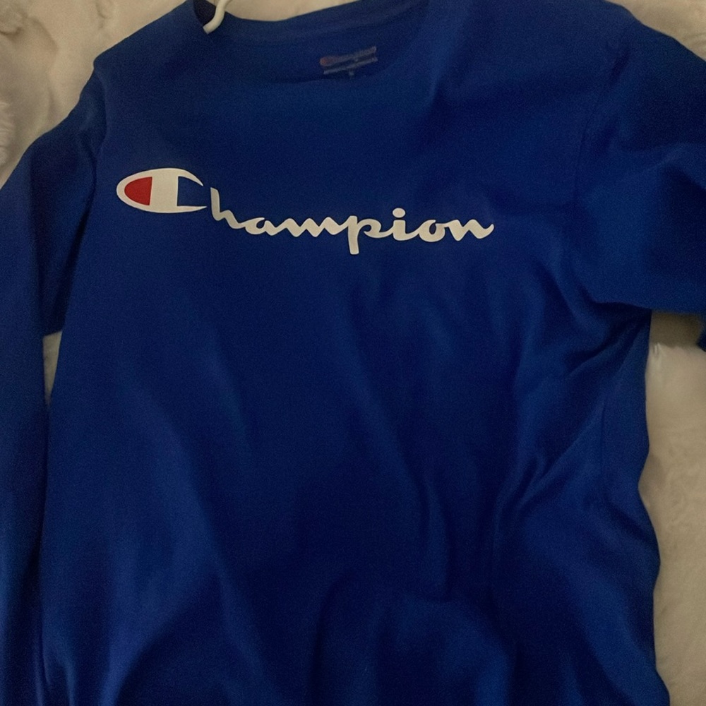 blue champion long sleeve